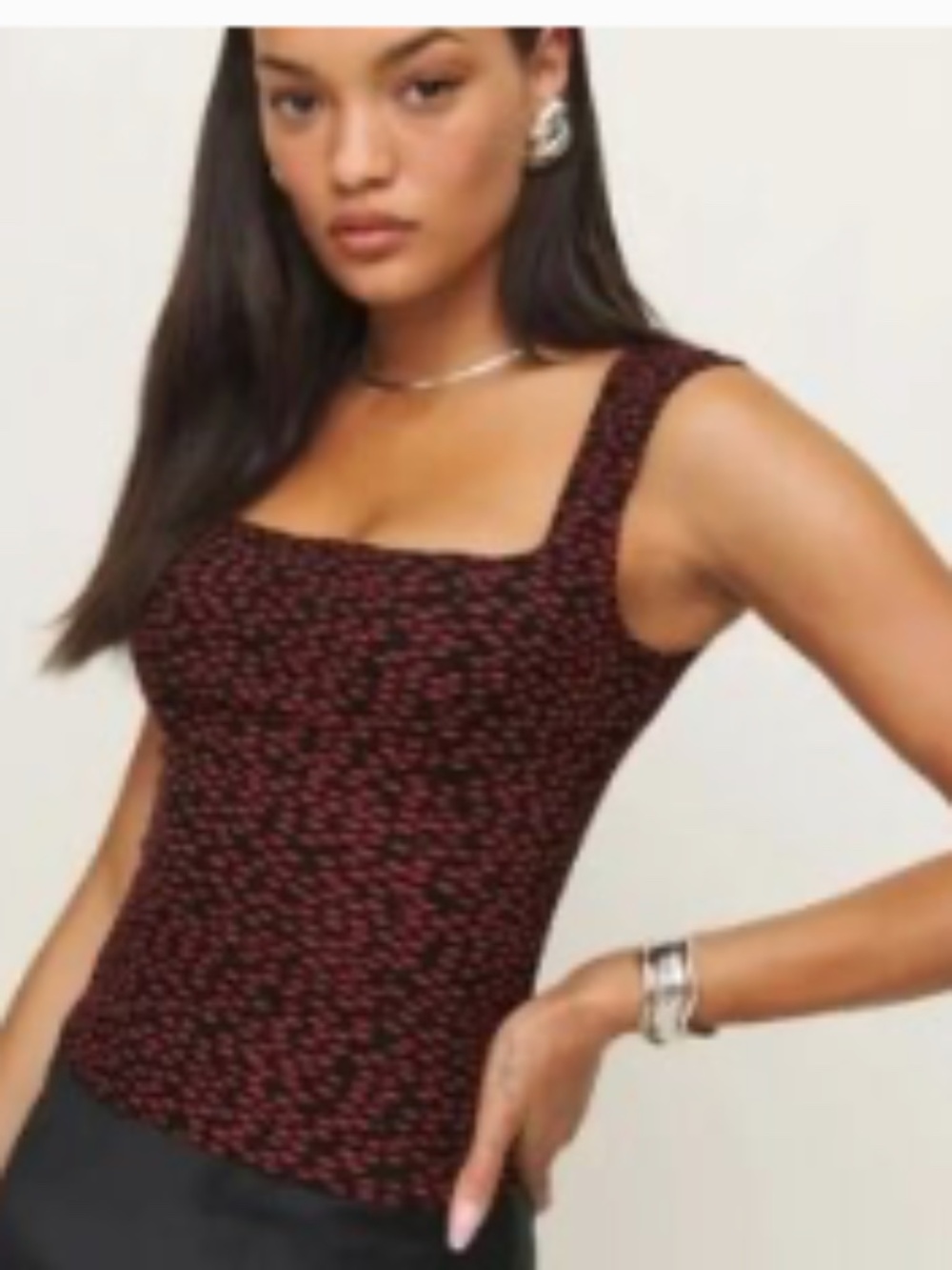 Reformation Diandra Top In French Kiss Sz 0